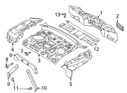 2018 Lincoln MKZ Rear Body Diagram