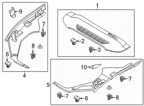 2021 Ford Mustang Mach-E Cargo Area Diagram 2 - Thumbnail
