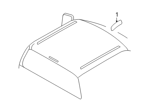 2009 Ford F-350 Super Duty Exterior Trim - Cab Diagram 1 - Thumbnail