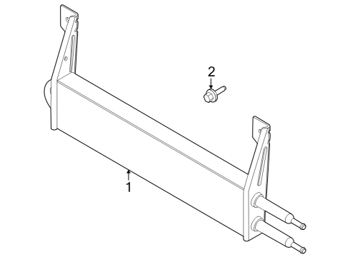 2023 Ford F-250 Super Duty Power Steering Oil Cooler Diagram
