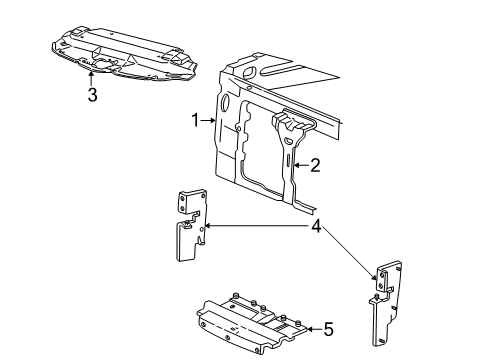 2004 Ford F-150 Heritage Radiator Support Diagram