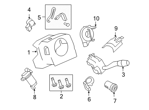 2009 Ford F-250 Super Duty Anti-Theft Components Diagram