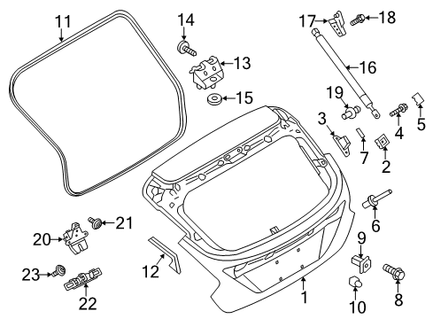 2018 Ford Focus Lock Switch Diagram for CV6Z-18C621-A