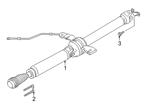 2005 Ford Escape Drive Axles - Rear Diagram