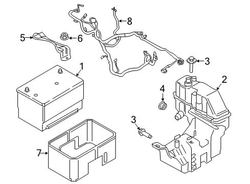2017 Ford F-250 Super Duty Battery Diagram 1 - Thumbnail