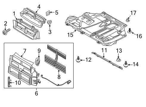 2015 Ford Focus Splash Shields Diagram
