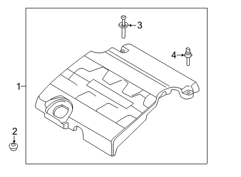 2016 Lincoln MKZ Engine Cover Diagram for DP5Z-6A949-C