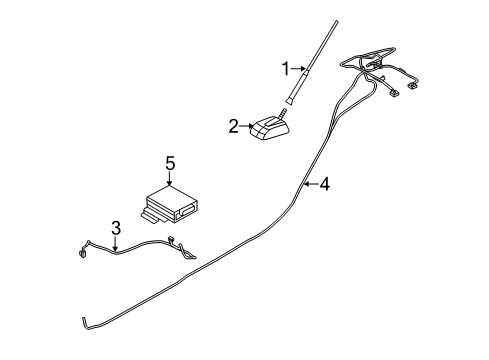2013 Ford Fiesta Antenna & Radio Diagram 2 - Thumbnail