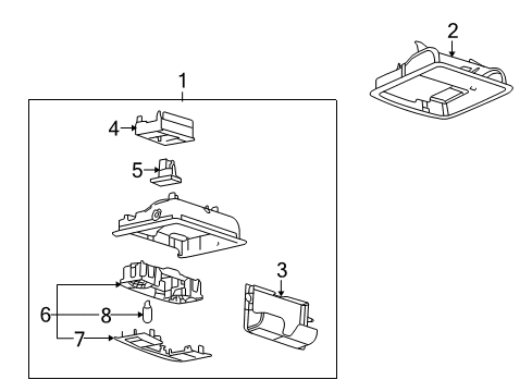 2008 Ford Taurus Overhead Console Diagram