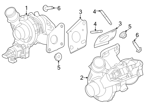 2023 Ford Bronco Turbocharger & Components Diagram 3 - Thumbnail