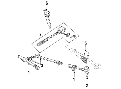 1985 Ford E-250 Econoline P/S Pump & Hoses, Steering Gear & Linkage Diagram 3 - Thumbnail