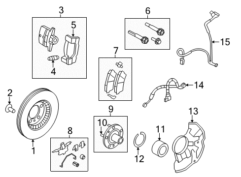 2011 Ford Fusion Front Brakes Diagram