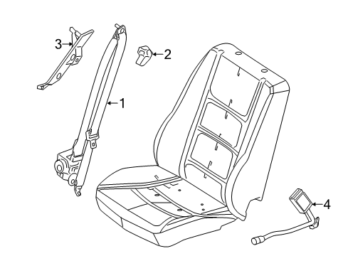 2006 Lincoln Zephyr Front Seat Belts Diagram