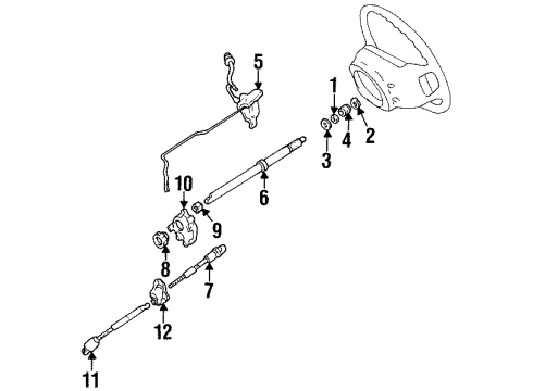 1997 Ford Ranger Gear Shift Control - AT Diagram 2 - Thumbnail