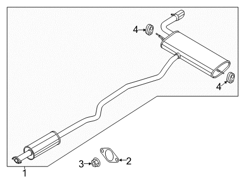2020 Ford Fusion Exhaust Components Diagram 4 - Thumbnail