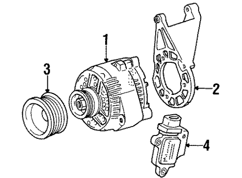 1992 Ford Taurus Alternator Diagram 4 - Thumbnail