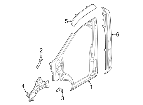 2022 Ford E-Transit Aperture Panel Diagram 1 - Thumbnail