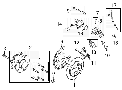 2023 Ford Escape Modulator Valve Diagram for LX6Z-2B373-L