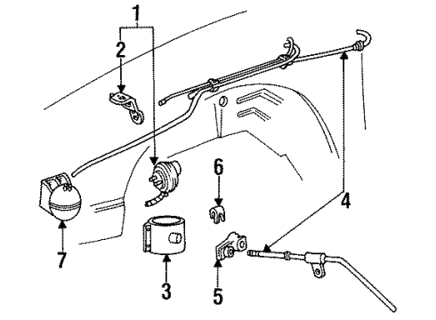 1994 Mercury Cougar Cruise Control System Diagram