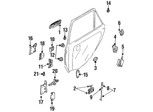 1992 Mercury Tracer Striker Diagram for F1CZ-5822008-A