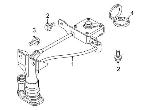 2012 Ford Transit Connect Spare Tire Carrier Diagram