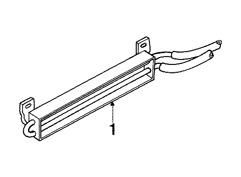 1999 Mercury Mystique Cooler Assembly Diagram for XS2Z3D746EA