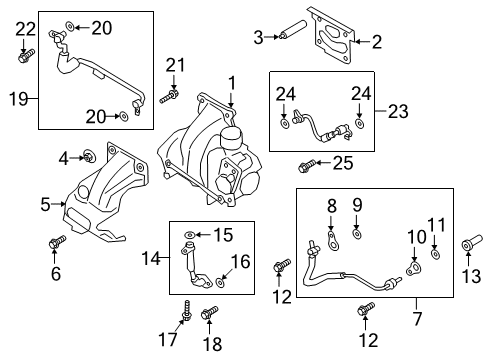 2022 Ford Explorer Turbocharger & Components Diagram 2 - Thumbnail