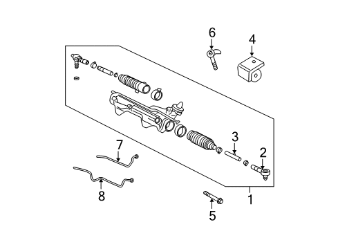 2006 Ford Expedition Steering Column & Wheel, Steering Gear & Linkage Diagram 2 - Thumbnail