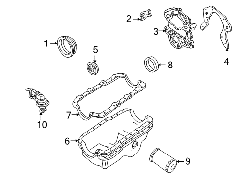 1997 Ford Explorer Air Filter Diagram for F67Z-9601-AA