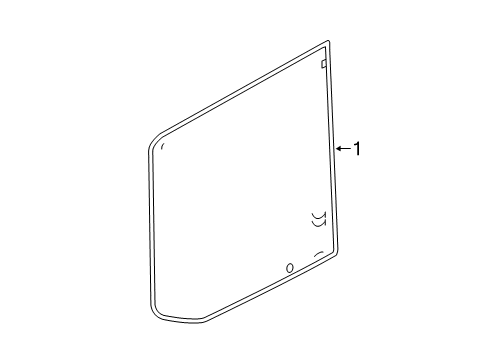 2023 Ford Transit-150 Glass & Hardware  Diagram 1 - Thumbnail