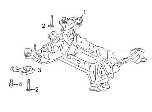 2019 Lincoln Continental Suspension Mounting - Rear Diagram