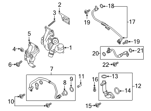 2023 Ford Edge Turbocharger & Components Diagram 1 - Thumbnail