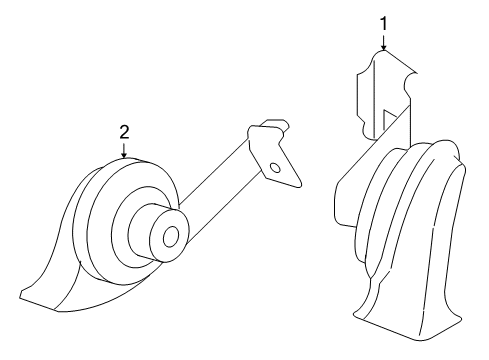 2006 Ford Escape Horn Diagram 1 - Thumbnail