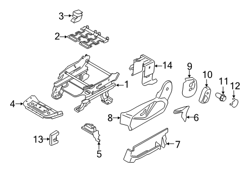 2023 Ford Transit Connect Tracks & Components Diagram 3 - Thumbnail