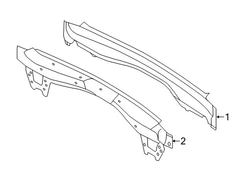 2016 Lincoln MKC Rear Body Diagram