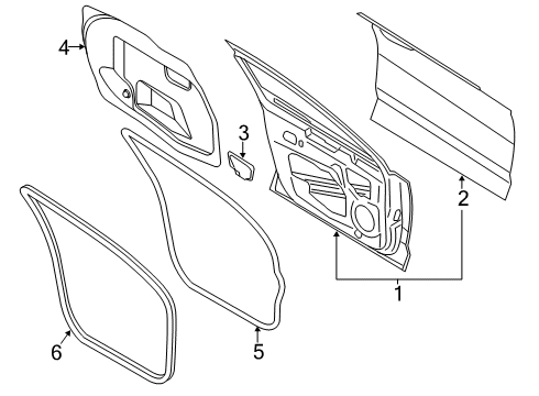 2014 Ford Fusion Front Door Diagram