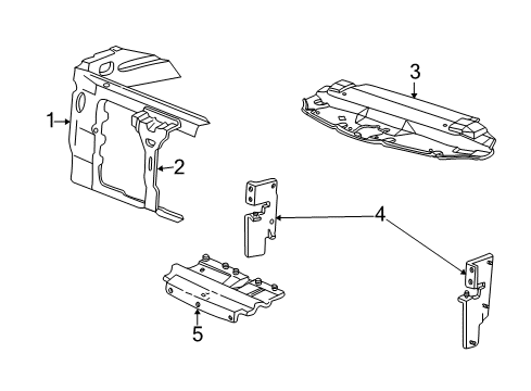 2000 Ford Expedition Radiator Support Diagram
