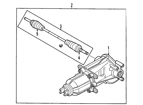 2002 Ford Escape Outer Boot Diagram for YL8Z-4A331-DB