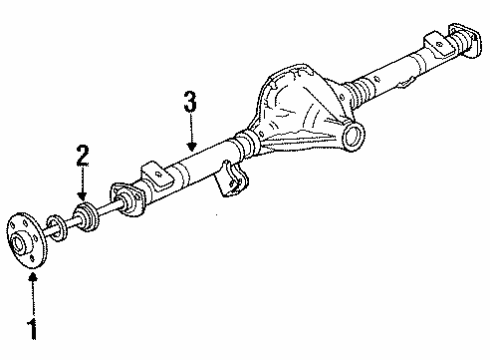1989 Ford Ranger Axle Housing - Rear Diagram