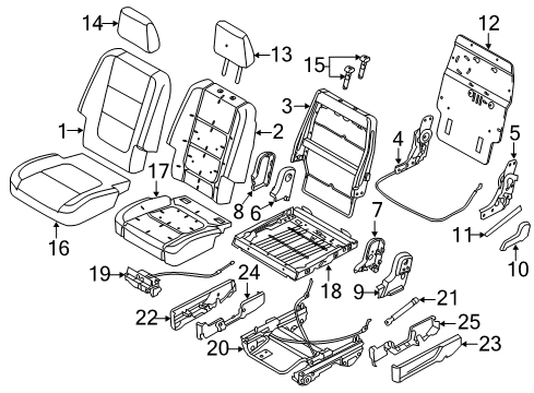 2015 Ford Police Interceptor Utility Second Row Seats Diagram