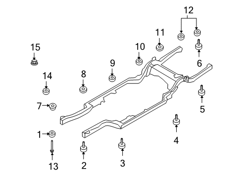 2008 Ford Crown Victoria Frame & Components Diagram 2 - Thumbnail