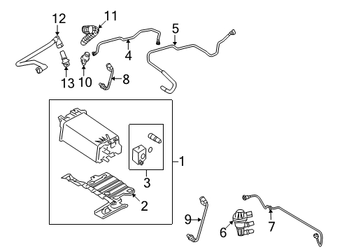 2009 Ford Taurus X Emission Components Diagram