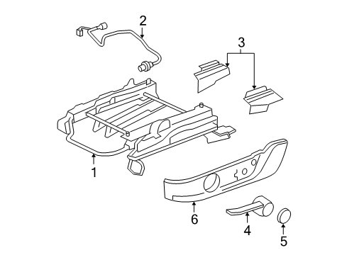 2006 Ford Mustang Tracks & Components Diagram 1 - Thumbnail