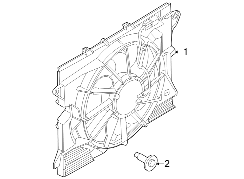 2024 Ford Mustang Cooling Fan Diagram 1 - Thumbnail