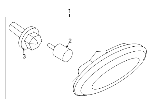 2009 Mercury Mariner Side Repeater Lamps Diagram 2 - Thumbnail