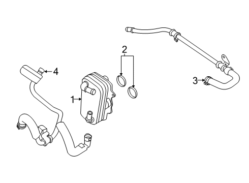 2021 Ford F-250 Super Duty Oil Cooler Diagram