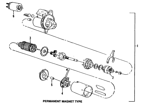 1984 Ford Ranger Starter Diagram 1 - Thumbnail