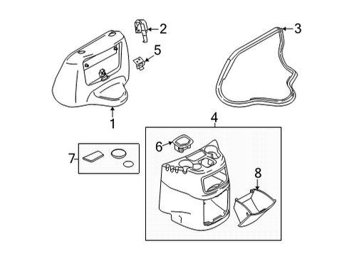 2022 Ford E-350 Super Duty Engine Cover & Components Diagram 1 - Thumbnail
