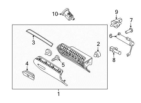 2018 Ford Police Interceptor Utility Glove Box Diagram