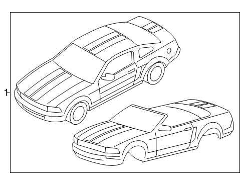 2006 Ford Mustang Stripe Tape Diagram 2 - Thumbnail